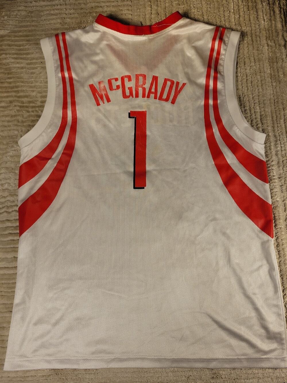 Reebok Tracy McGrady Houston Rockets Mens Size Large NBA Basketball Adult